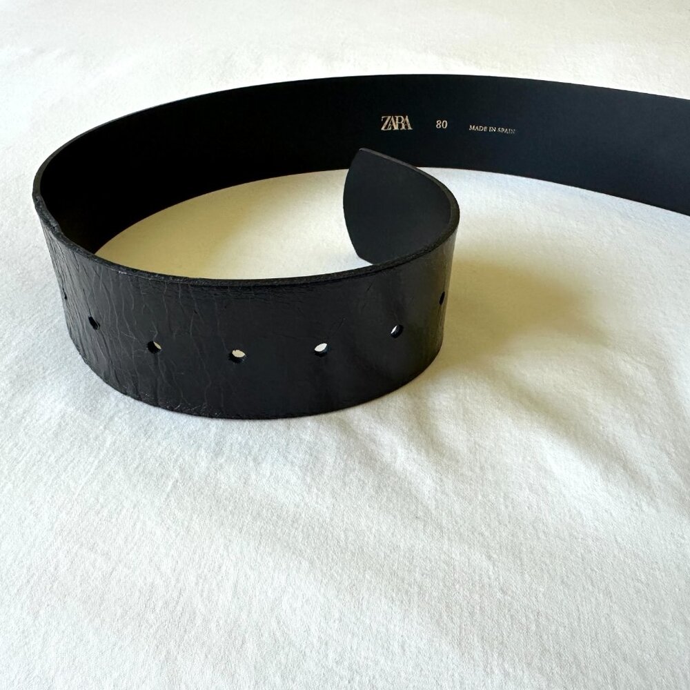 NWOT Zara Leather Belt - Picture 9 of 15